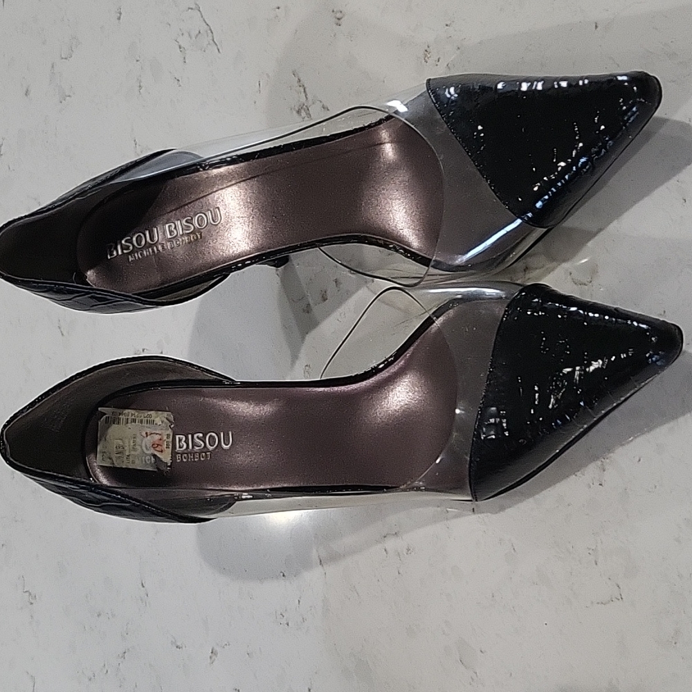 Black and cleat heels